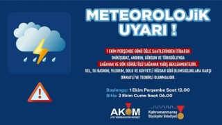 4 İlçede Sağanak Yağış Uyarısı!