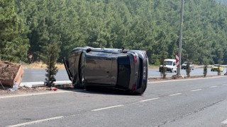 Kahramanmaraş’ta otomobil takla attı: 1 yaralı