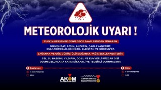 Büyükşehir’den 8 İlçede Kuvvetli Sağanak Uyarısı!