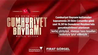 “Cumhuriyet Yürüyüşü” Olumsuz Hava Koşulları Nedeniyle İptal Edildi
