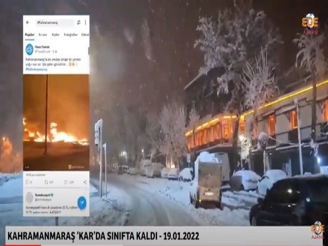 Duayen Gazeteci Mustafa ŞİRİN Yoğun Kar Yağışında Sahadaydı